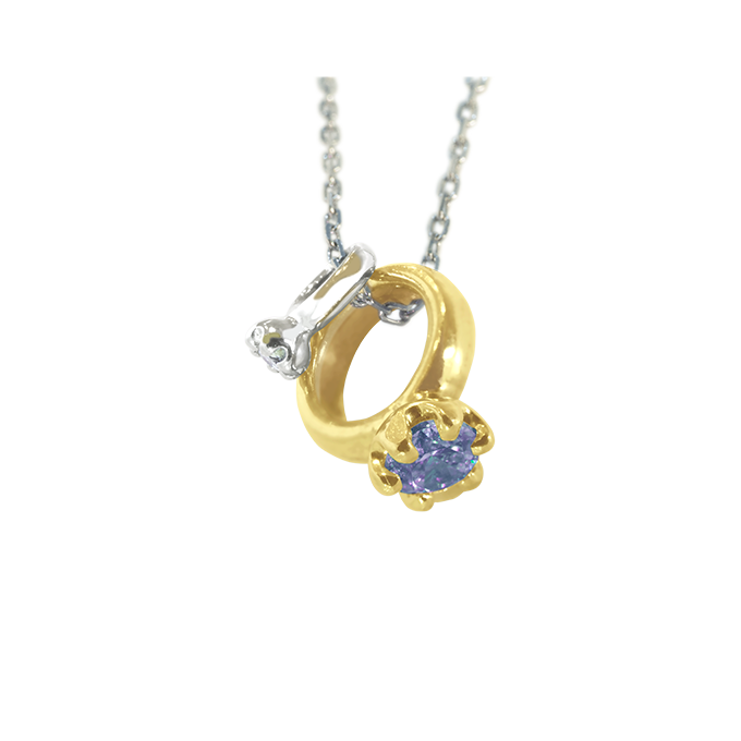 Baby ring necklace(ベビーリングネックレス) 12月タンザナイト