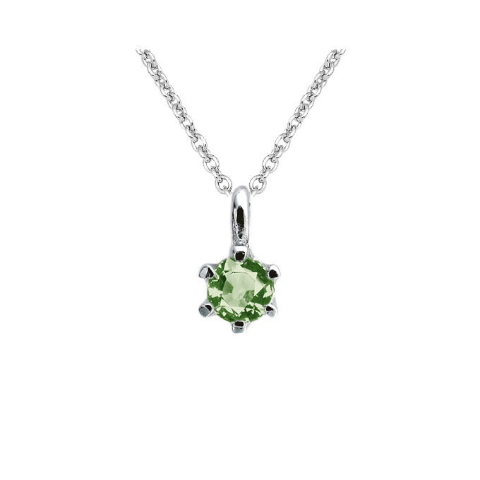 Birthstone necklace(誕生石ネックレス) 8月ペリドット