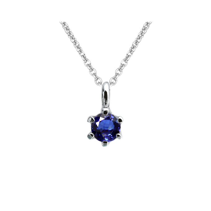 Birthstone necklace(誕生石ネックレス) 9月ブルーサファイア